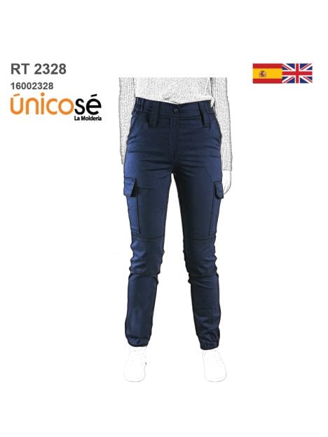 MOLDE PANTALON TIPO POLICIA MUJER RT 2328