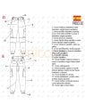 MOLDE PANTALON TIPO POLICIA MUJER RT 2328