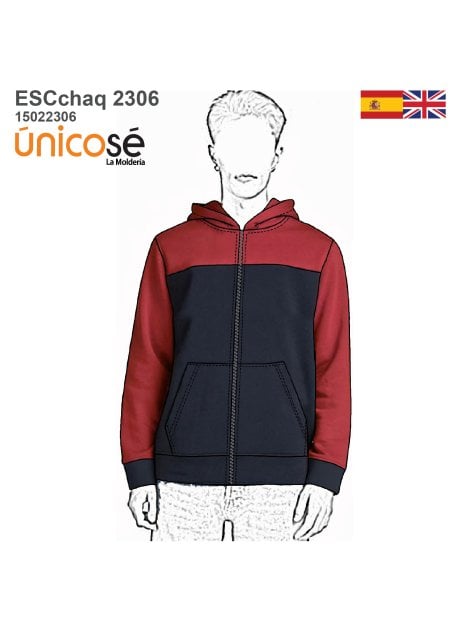 MOLDE CHAQUETA ESCOLAR CORTES 2306