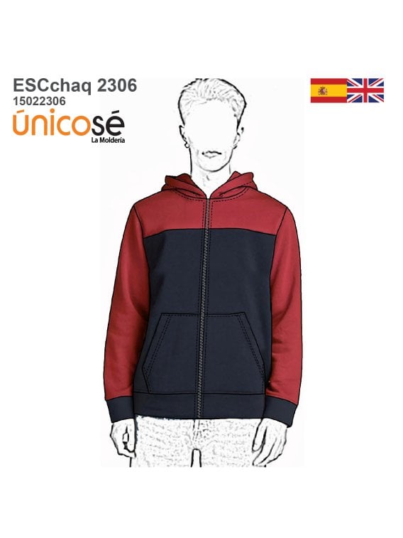 MOLDE CHAQUETA ESCOLAR CORTES 2306
