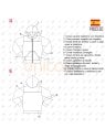 MOLDE CHAQUETA ESCOLAR CORTES 2306