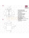 MOLDE CHAQUETA ESCOLAR CORTES 2306