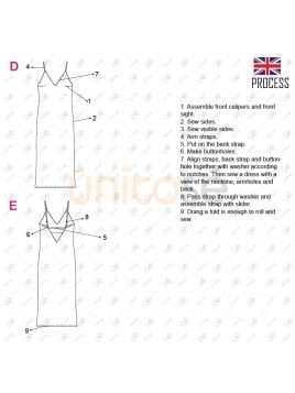 MOLDE VESTIDO MIDI MUJER 2307