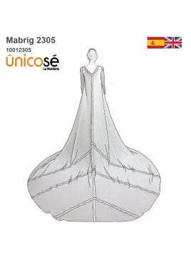 MOLDE ABRIGO TAPADO DE NOVIA 2305