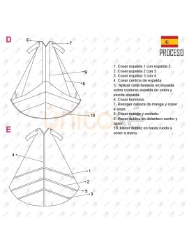 MOLDE ABRIGO TAPADO DE NOVIA 2305