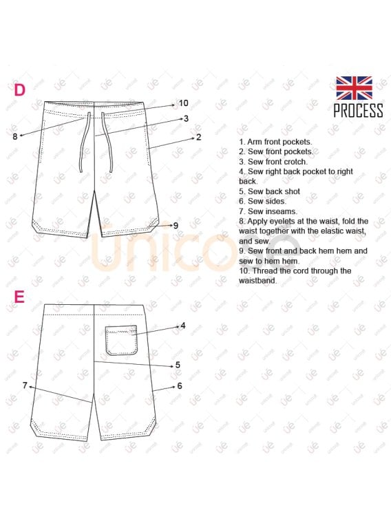 MOLDE SHORT BASICO HOMBRE 2306