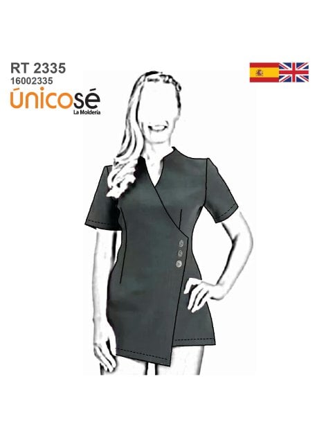 MOLDE CHAQUETA SANITARIA MUJER RT 2335