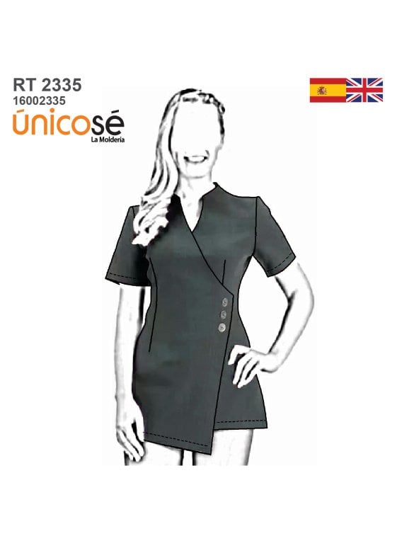 MOLDE CHAQUETA SANITARIA MUJER RT 2335