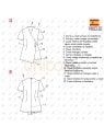 MOLDE CHAQUETA SANITARIA MUJER RT 2335