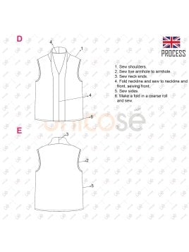 MOLDE BLUSA SIN MANGAS MUJER 2302
