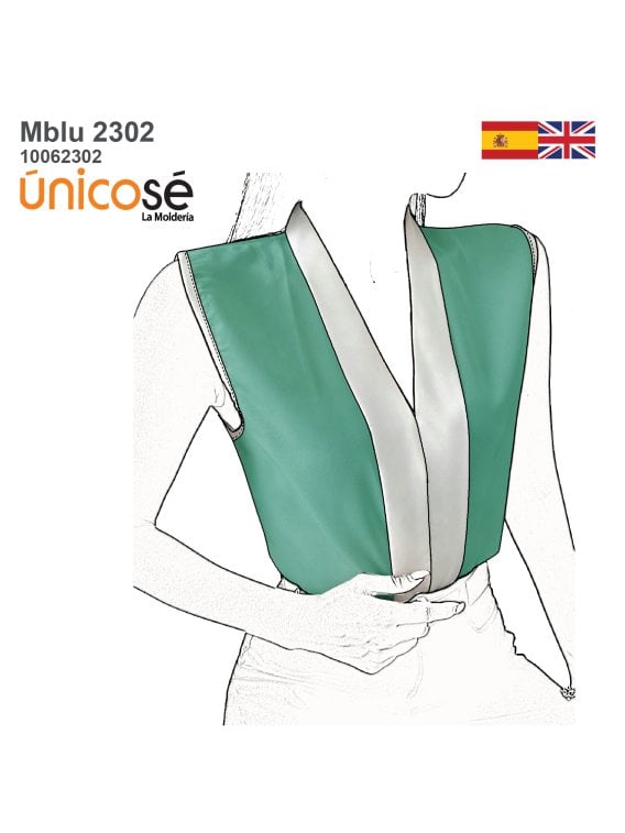 MOLDE BLUSA SIN MANGAS MUJER 2302