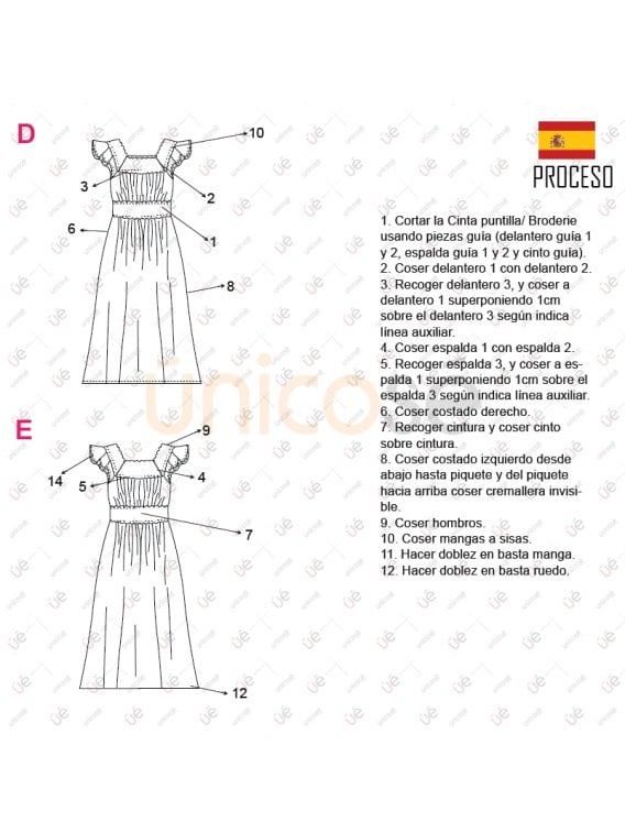 MOLDE VESTIDO LARGO MUJER 2309