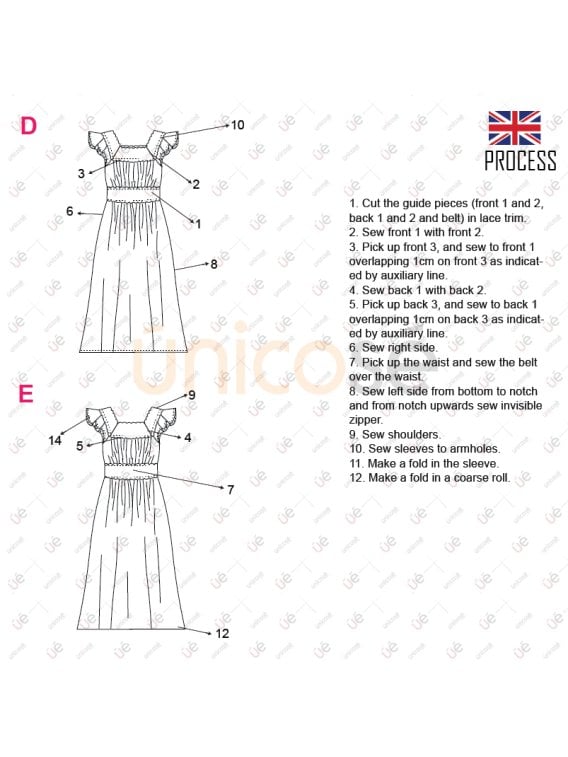 MOLDE VESTIDO LARGO MUJER 2309