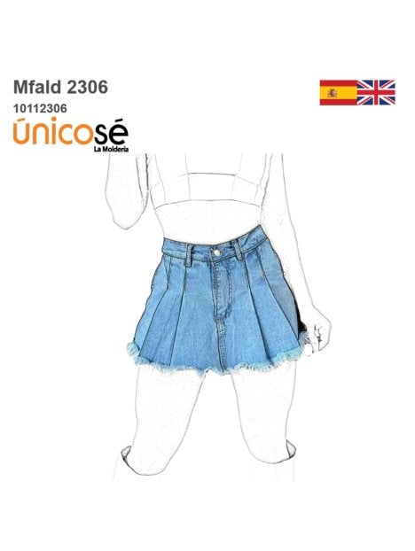 MOLDE FALDA MINI MUJER 2306