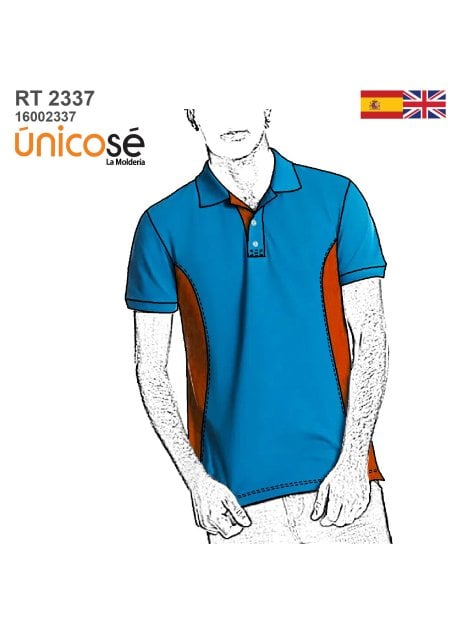 MOLDE POLERA CORTES UNISEX RT 2337
