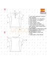 MOLDE POLERA CORTES UNISEX RT 2337