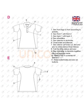 MOLDE POLERA CORTES UNISEX RT 2337