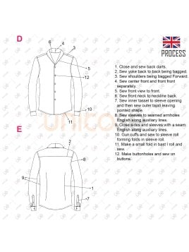 MOLDE CAMISA SLIM HOMBRE 2305