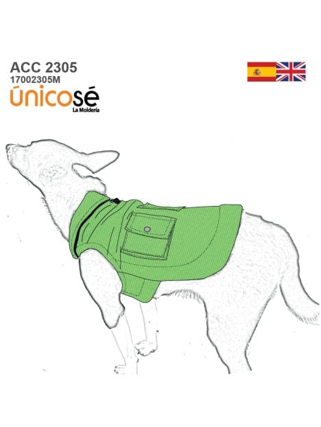 MOLDE CHALECO CARGO MASCOTA ACC 2305M MOLDE CHALECO CARGO MASCOTA ACC 2305M