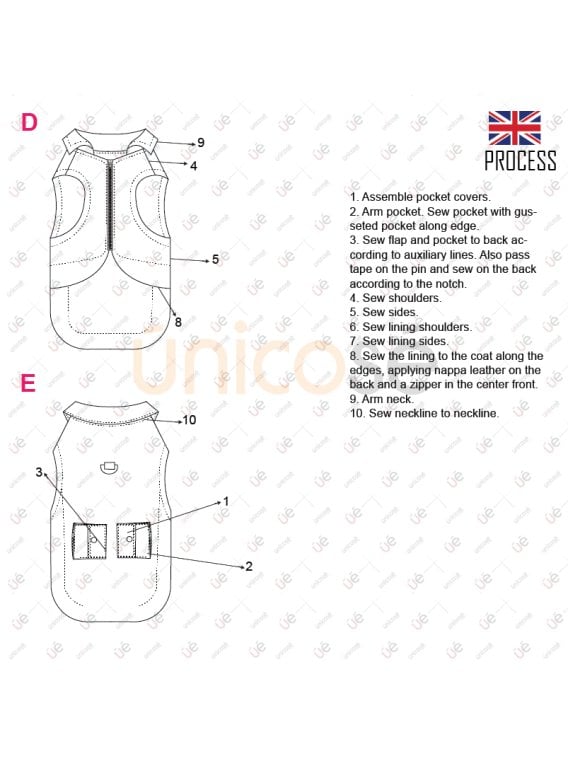 MOLDE CHALECO CARGO MASCOTA ACC 2305M MOLDE CHALECO CARGO MASCOTA ACC 2305M
