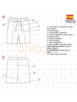 MOLDE SHORT BASICO HOMBRE 2303
