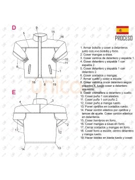 MOLDE TRABAJO PARKA BASICA RT 2339