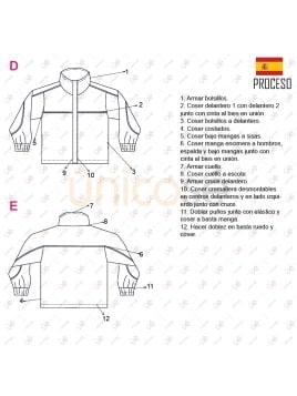 MOLDE ESCOLAR CHAQUETA CORTES 2307