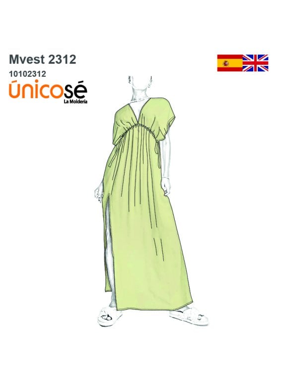 MOLDE VESTIDO PLAYA MUJER 2312