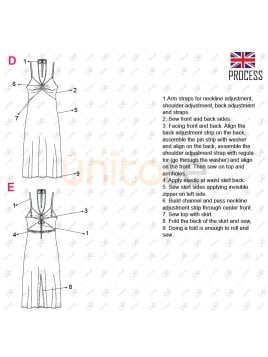 MOLDE VESTIDO SOLERA MIDI MUJER 2313