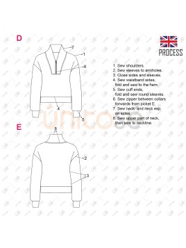 MOLDE POLERON SMOCKING MUJER 2304