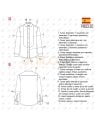 MOLDE CAMISA CON PECHERA HOMBRE 2302