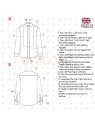 MOLDE CAMISA CON PECHERA HOMBRE 2302
