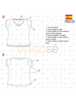 MOLDE POLERA BASICA MUJER 2303