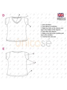 MOLDE POLERA BASICA MUJER 2303