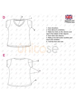 MOLDE POLERA BASICA MUJER 2303