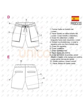 MOLDE SHORT BASICO HOMBRE 2305