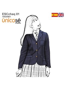 CHAQUETA VESTON ESCOLAR 0901