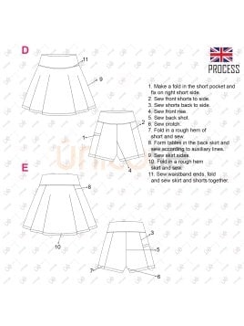 MOLDE DEPORTE FALDA SHORT PADDLE 2319