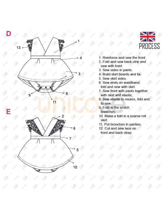 MOLDE VESTIDO BEBE 2302