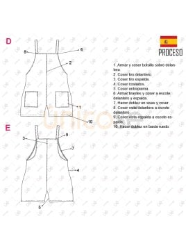 MOLDE ENTERITO CORTO NIÑA 2301