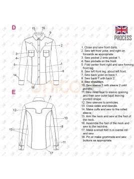 MOLDE CAMISA VAQUERA HOMBRE 2301