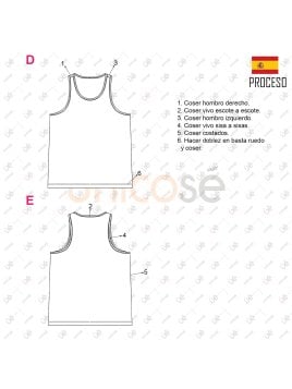 MOLDE POLERA MUSCULOSA HOMBRE 2305