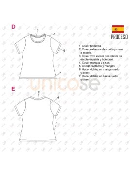 MOLDE POLERA BASICA MUJER 2304