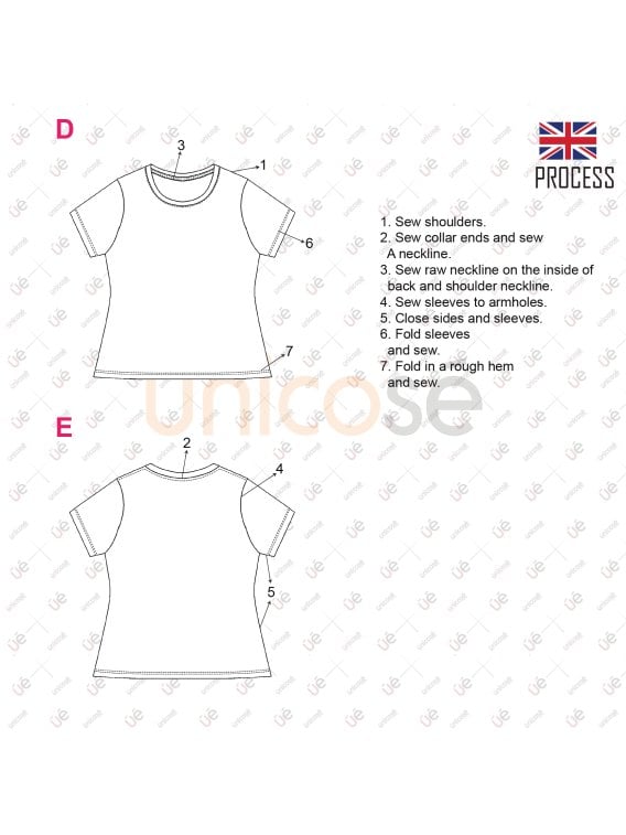 MOLDE POLERA BASICA MUJER 2304