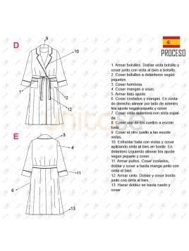 MOLDE BATA CLASICA MUJER 2301