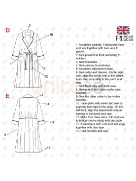 MOLDE BATA CLASICA MUJER 2301