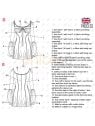 MOLDE VESTIDO CORTO MUJER 2315