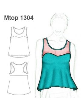 TOP EVASE CORTE CORAZON