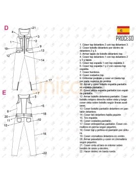 MOLDE ENTERITO ENTALLADO MUJER 2304