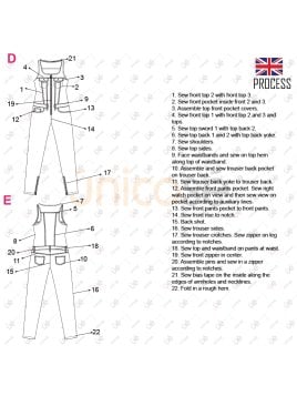 MOLDE ENTERITO ENTALLADO MUJER 2304